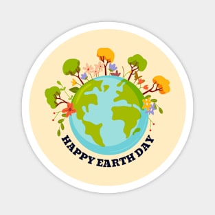 EARTH DAY : HAPPY EARTH DAY Magnet